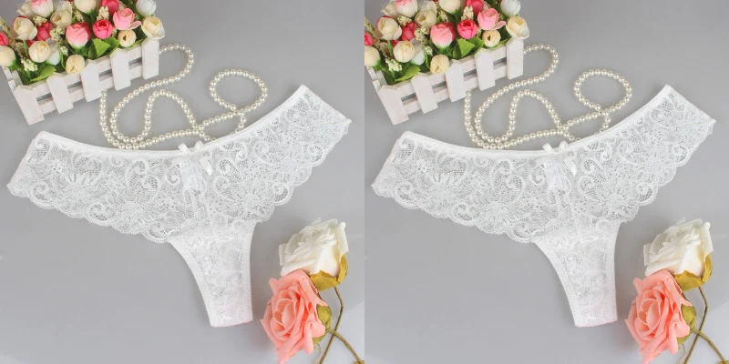 two white BZEL, сексуальное нижнее белье, женские стринги, кружевные сексуальные трусики, женское нижнее белье, трусики, интимные женские трусики с низкой посадкой, 5 цветов - Цвет: two white
