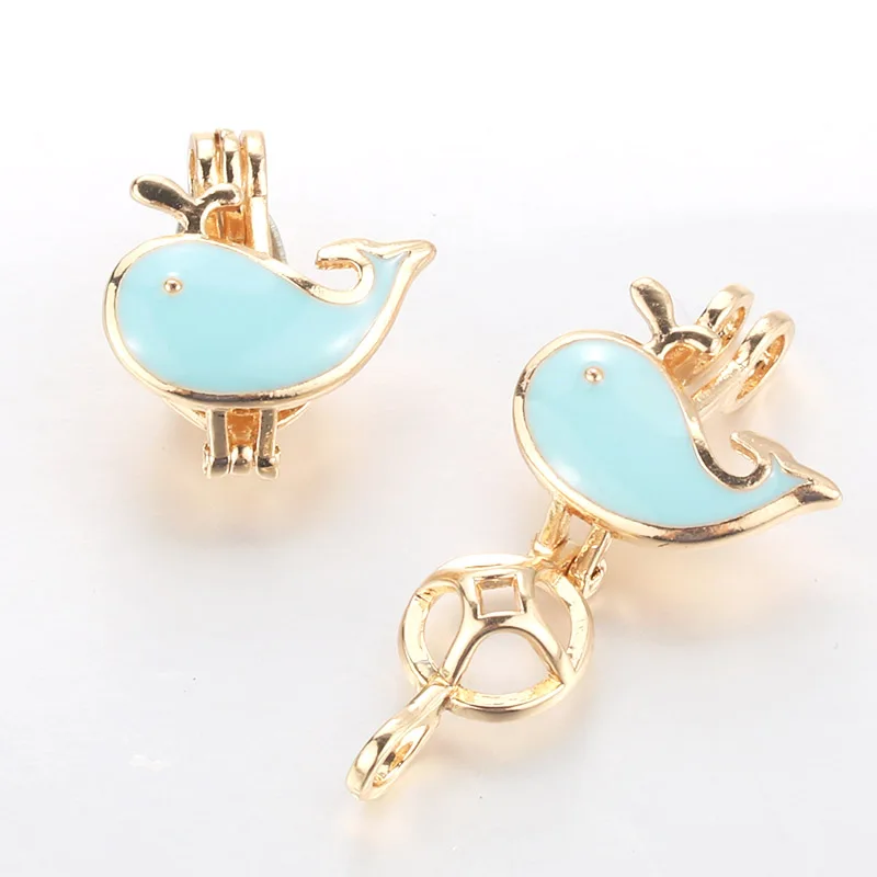 5pcs Black Whale Pearl Cage Locket Pendant Jewelry Making Bead Necklace Aroma Essential Oil Diffuser Box For Oyster | Украшения и