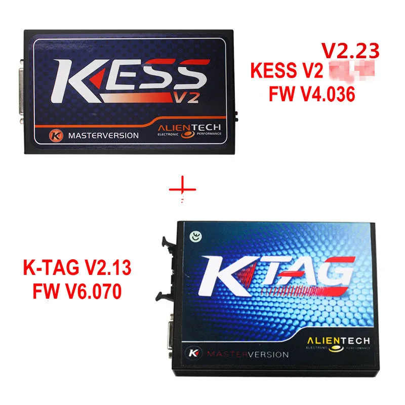 KESS V2 v2.3 4.036 OBD2 менеджер Тюнинг Комплект мастер Ver + KTAG v6.070 ЭБУ программирования