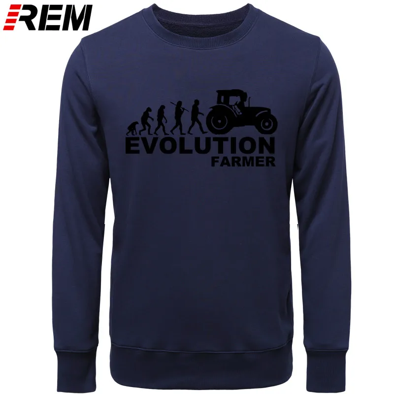REM Farmer Evolution мужские толстовки сельскохозяйственный трактор Fendt Claas Machinery с длинным рукавом модные толстовки с принтом, толстовки