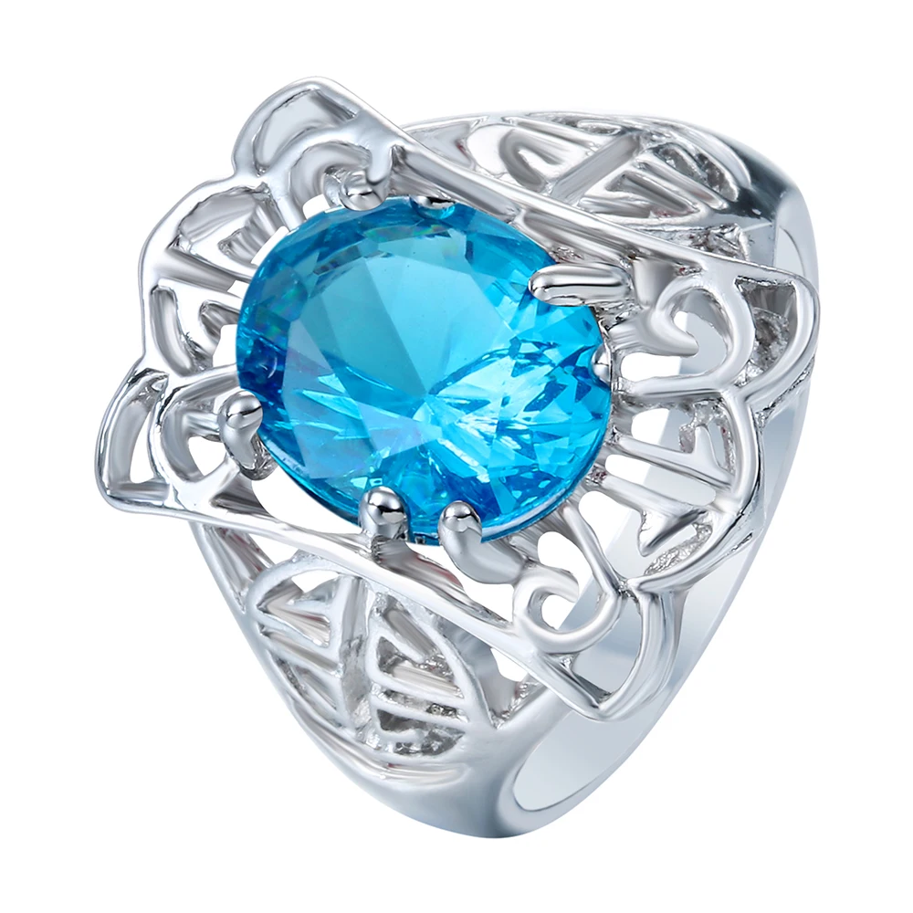 2017 Топ большое овальное элегантное роскошное вечернее банкетное кольцо