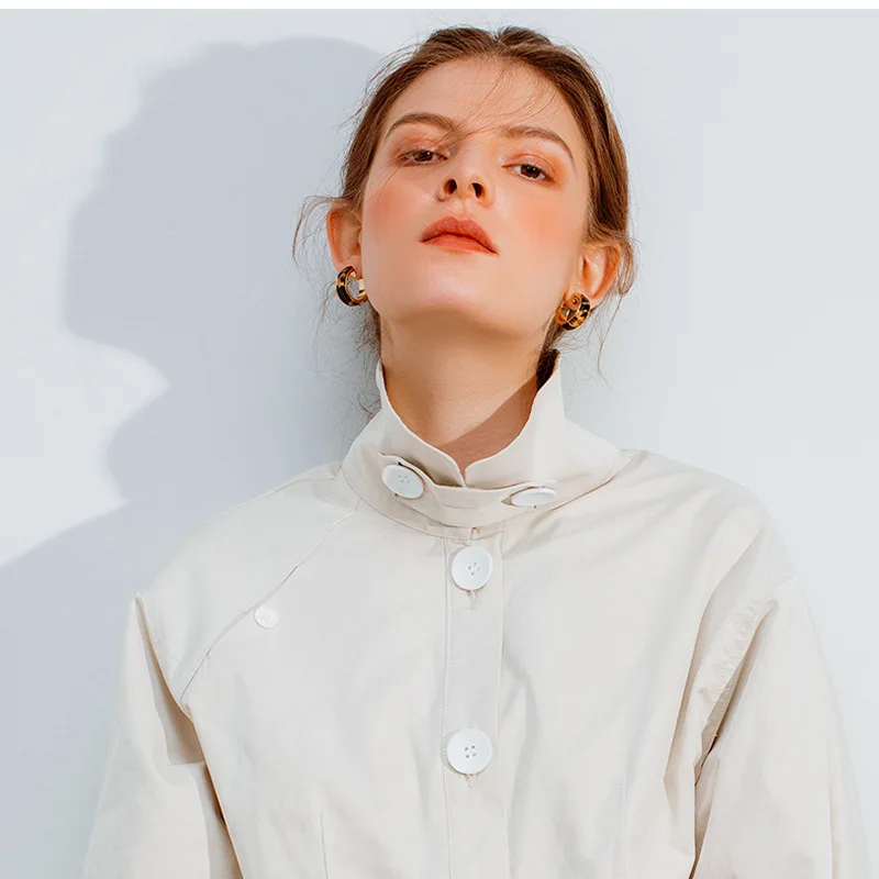 Новая смола акриловые круглые C леопардовые серьги из сплава в стиле бохо