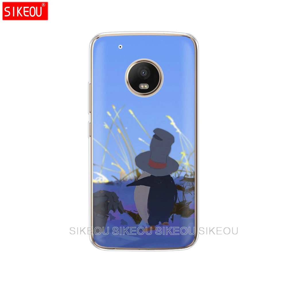 Силиконовый чехол для телефона Motorola Moto G6 G5 G5S Z2 Z3 PLAY PLUS X4 E4 E5 C Cute arctic penguin|Бамперы| |