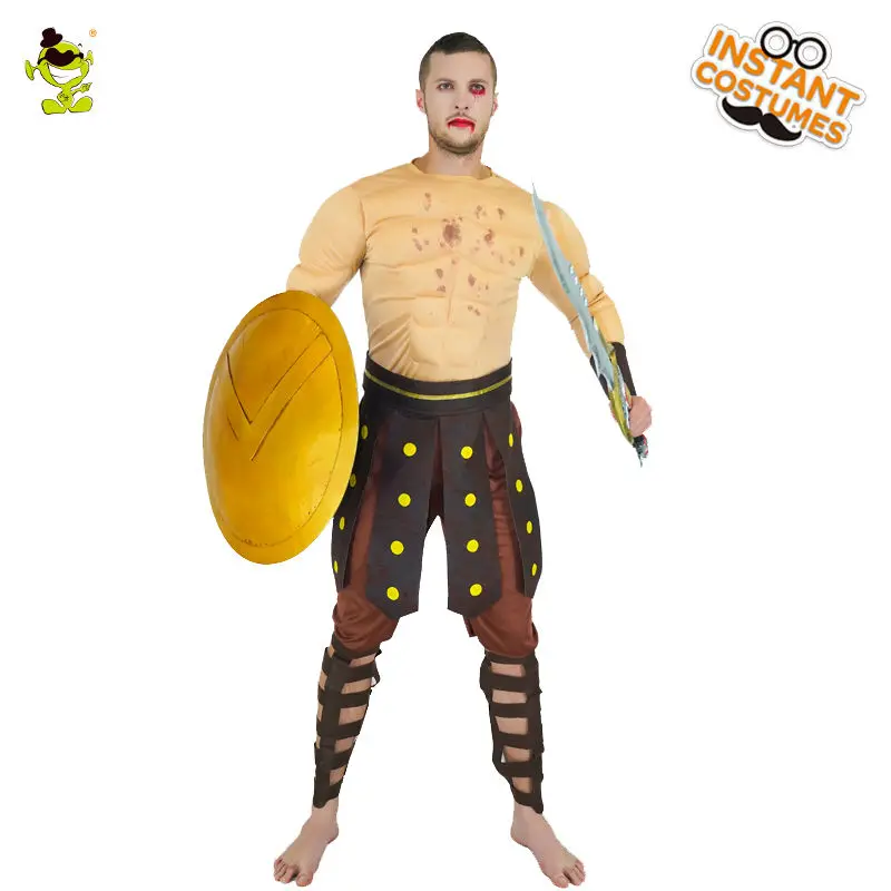 Древние люди с картиной римского воина Костюм Производительность вечерние