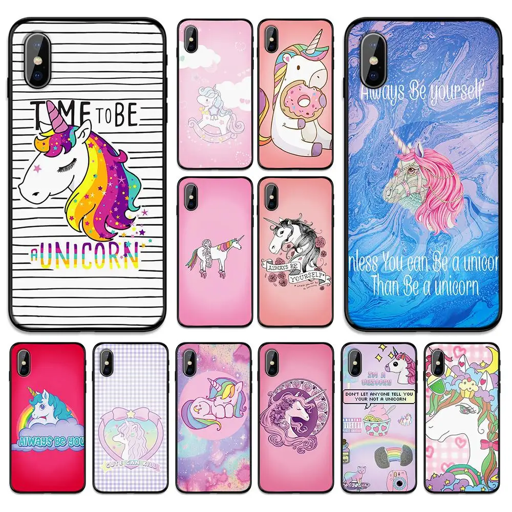 Единорог на Jetpack мягкая термополиуретановая крышка-чехол для Apple iPhone 6 6S 7 8 Plus 5 5S SE X