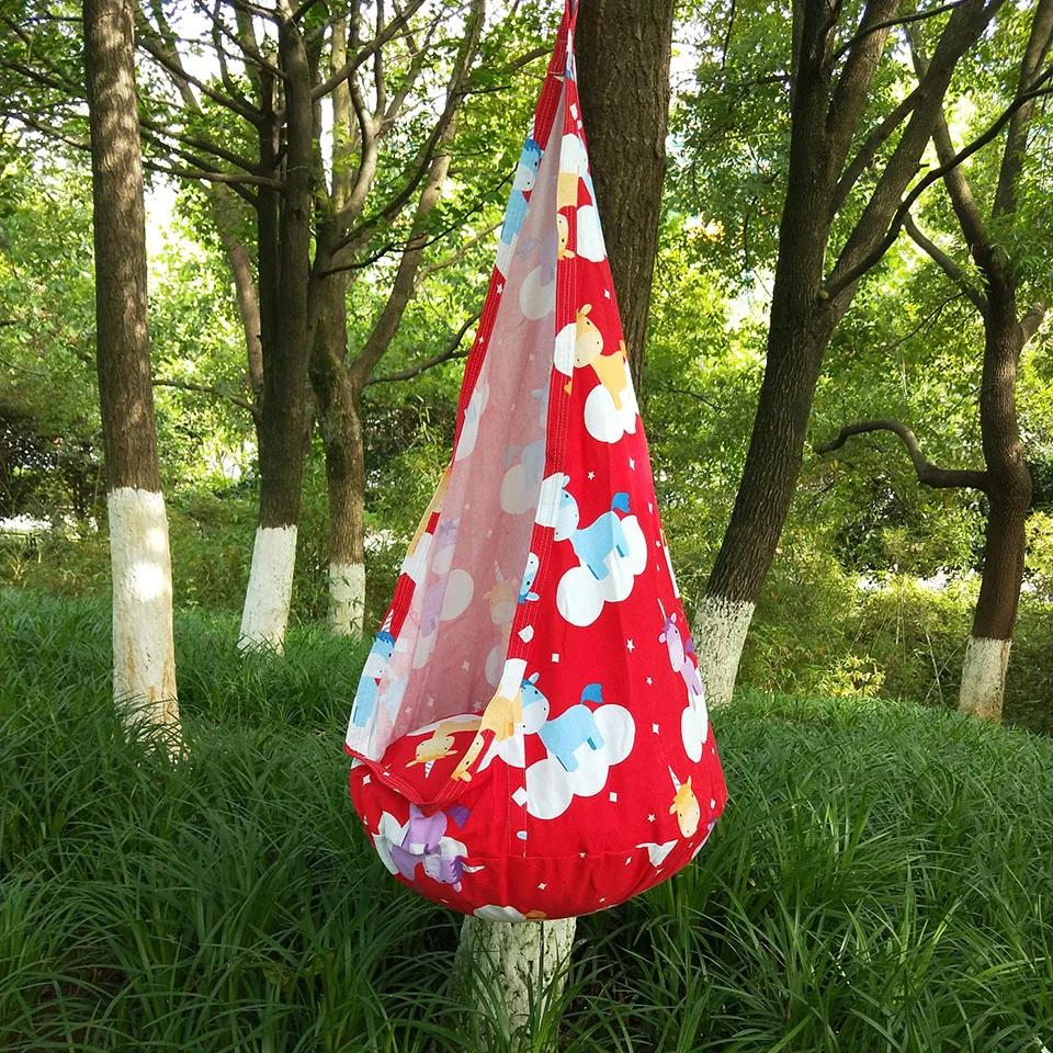 Детский гамак с единорогом садовая мебель качели стул для дома и улицы подвесное