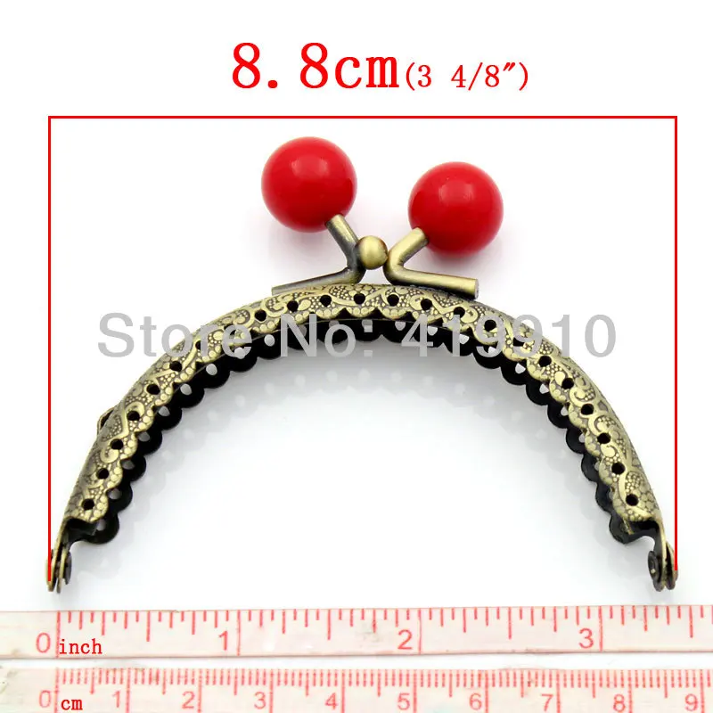 Бесплатная металлическая рамка поцелуй застежка арка для сумок ручка с замком