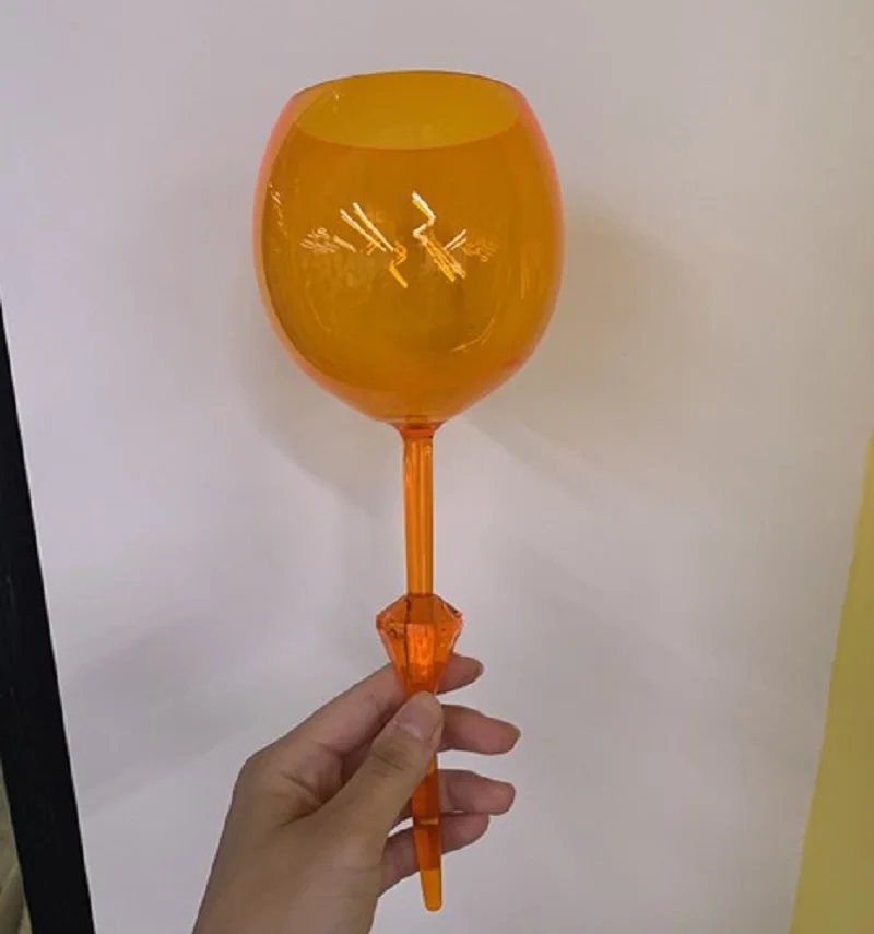 Beatiful Floating Beach Glass Acrylic Shatterproof Wine Beer Cocktail Drink Glasses For Outdoor Pool Stick up in Sand Snow Cup