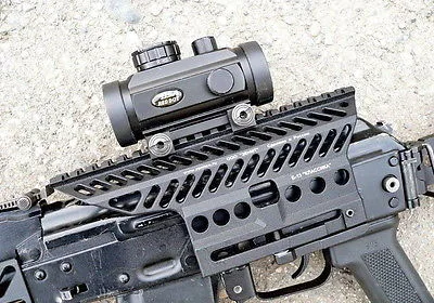 Алюминиевый сплав с ЧПУ русский AK 47 74 красный точечный прицел Пикатинни боковое Крепление Рельс Базовый адаптер B-13 M3324