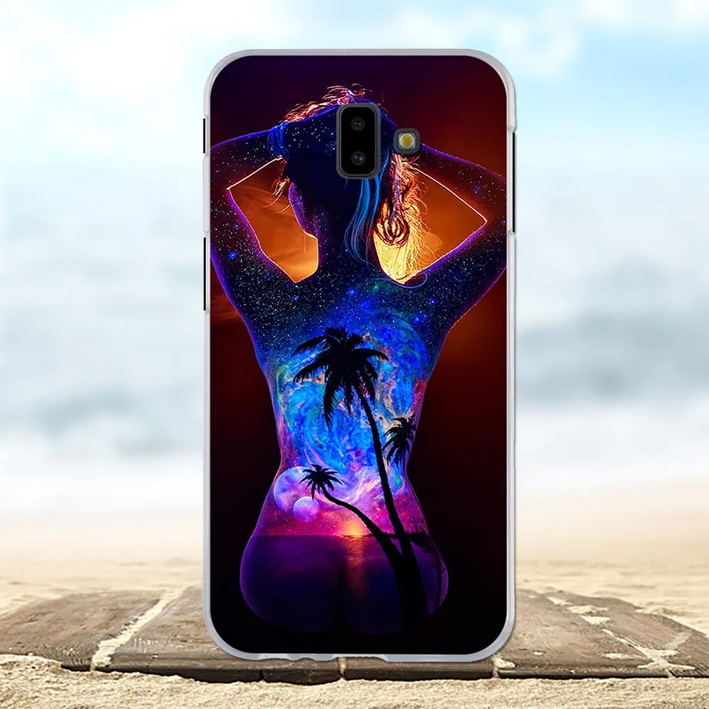 22 Для samsung Galaxy J6 премьер Cover Soft ТПУ для samsung Galaxy J6 плюс J610FN J610G чехол Цветы Узор для samsung J6 плюс сумка - Цвет: 22