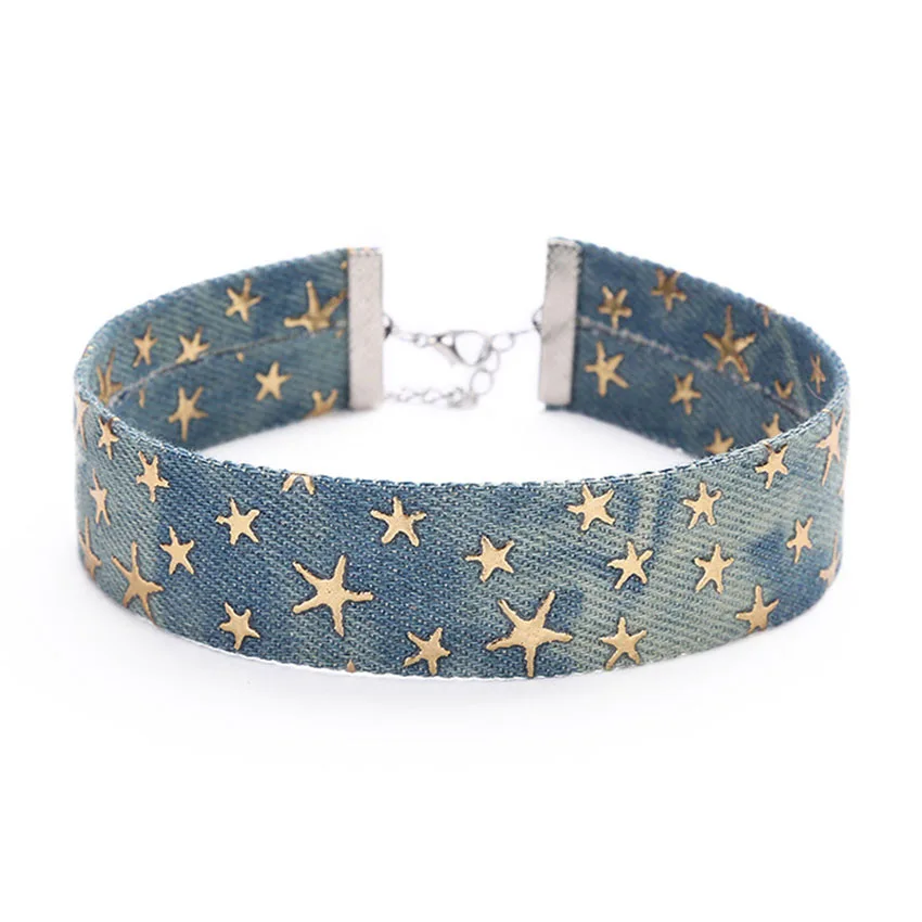 2017 новое короткое ожерелье сплав звезда панк искусственное для женщин