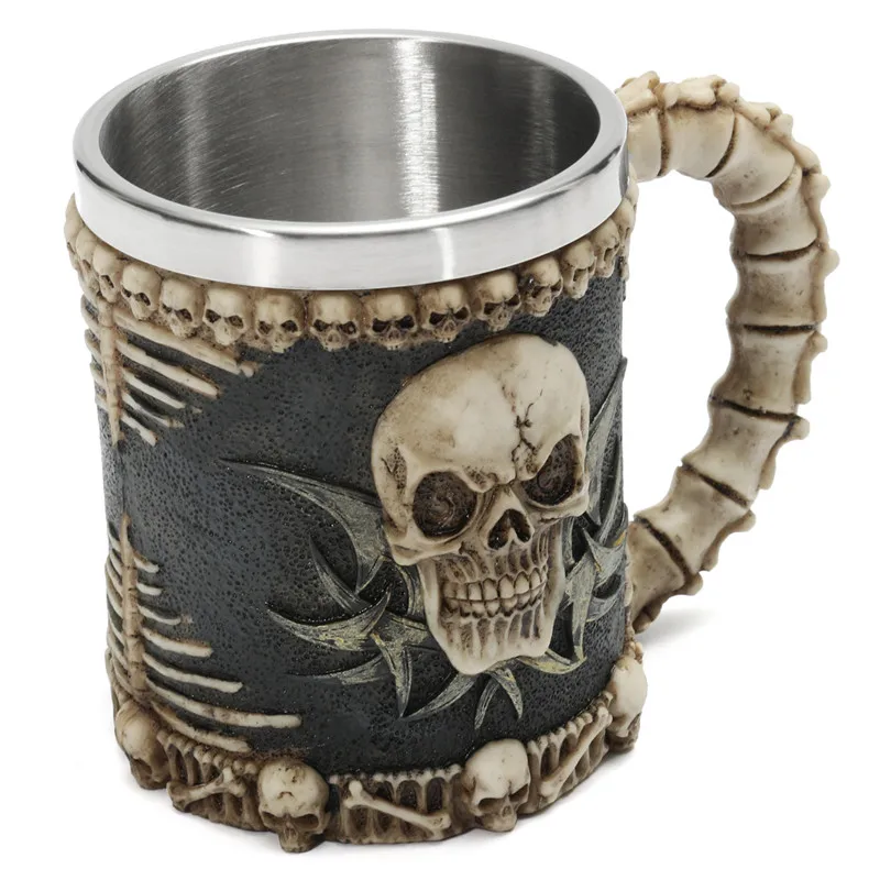 KCASA 1 шт. Honana Череп кости Fiendish 3D Tankard кружка для питья кофе пивная чашка Готический