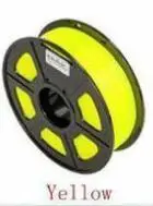 Yellow PLA 1 цена, 17 цветов, ручка для 3D печати, ABS/PLA 1,75 мм, пластиковый резиновый материал для печати, нить для 3d принтера - Цвет: Yellow PLA