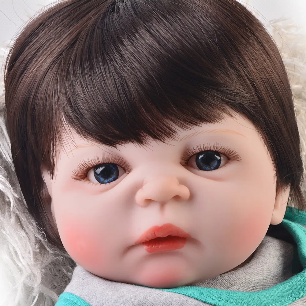 Кукла reborn 57 см мягкая силиконовая кукла для мальчиков | Игрушки и хобби