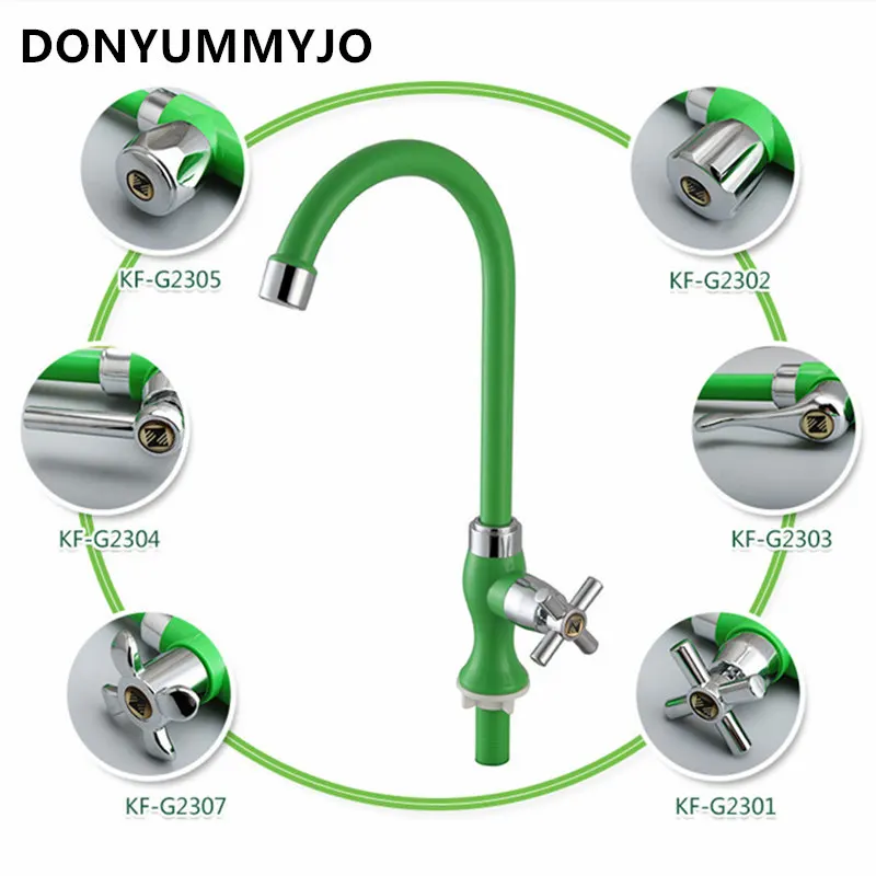 

High Quality Cold Water Classic Kitchen Faucet ABS Finished Swivel Basin Faucet 360 Degree Rotation