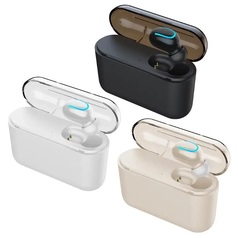Q26 single ear headset true wireless Bluetooth earbuds 1500mAh charger shell 5.0 automatic boot / shutdown paired small body | Электроника