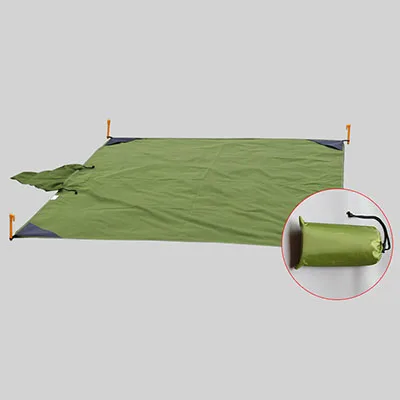 Army green Универсальный для использования вне помещения и в походе коврик для пикника пляжное одеяло водонепроницаемое с 4 портативными колышки для палатки коврики для барбекю песчаника путешествия - Цвет: Army green