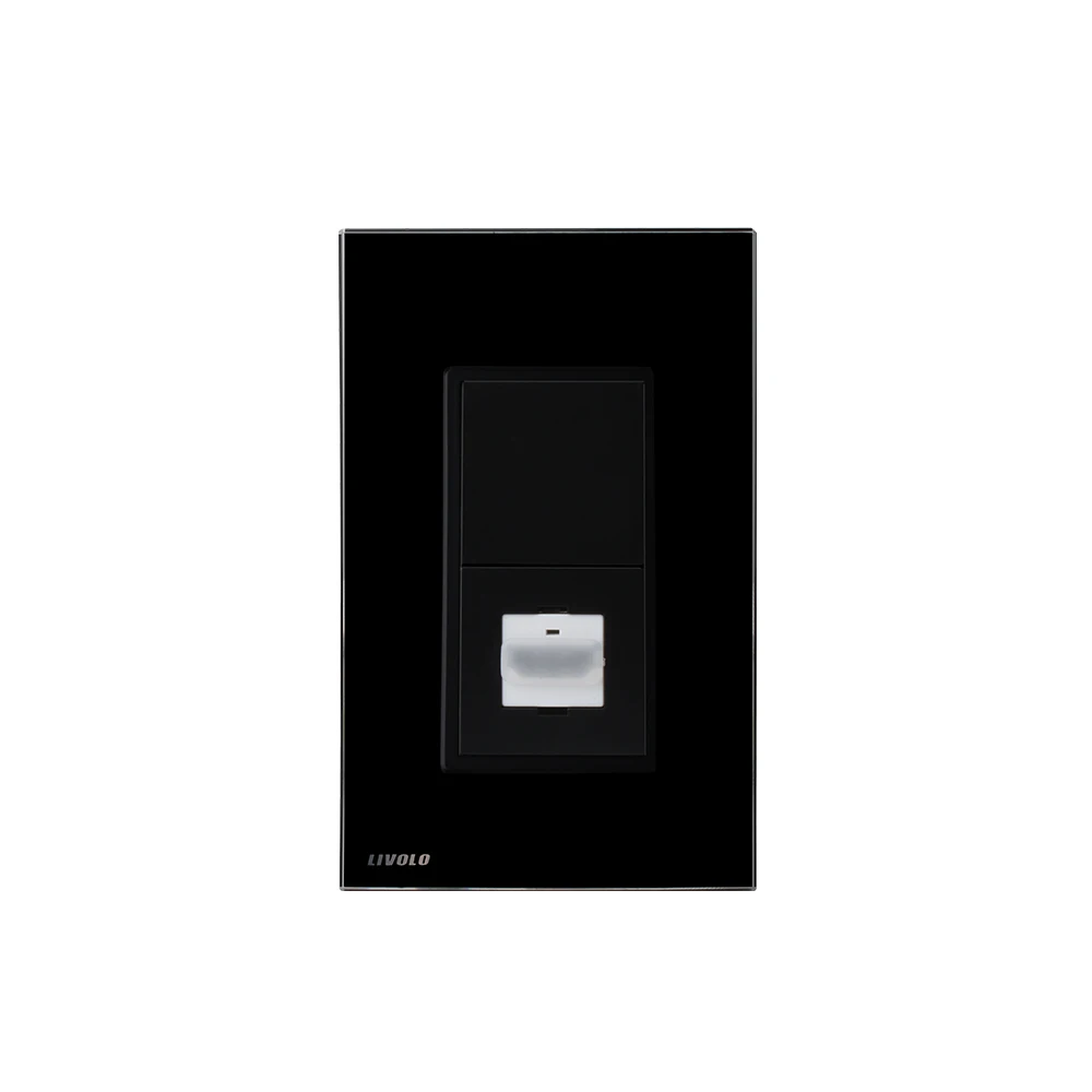LIVOLO США/AU Новые поступления, гнездо HDMI, с белой стеклянной панелью. VL-C591HD-11