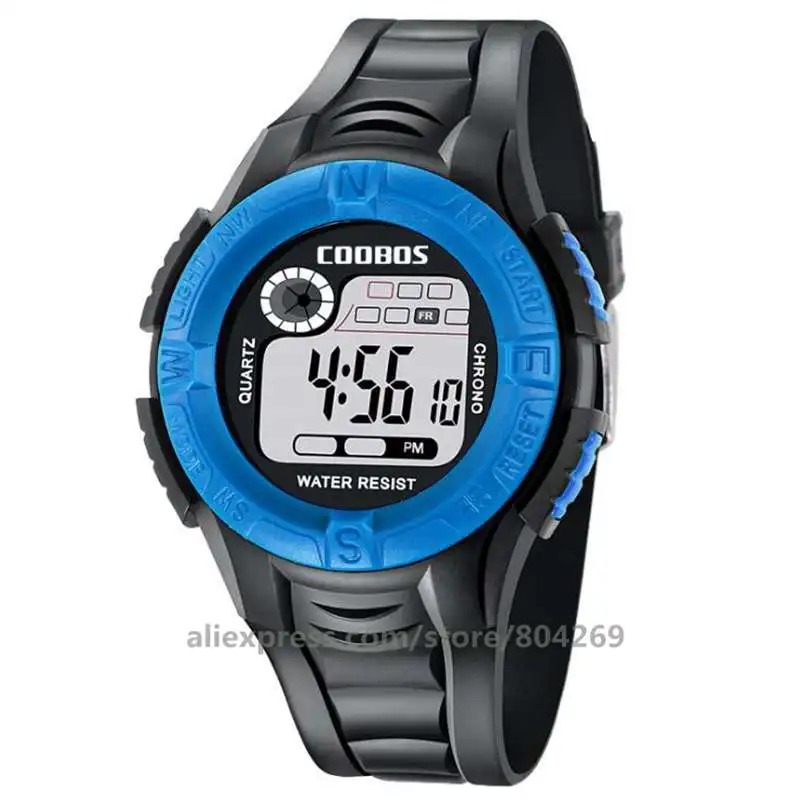 Best Sell Digital Watch Men Fashion LED Waterproof Digital Quartz WristWatches Military Sport Men's Wrist Watches 0908