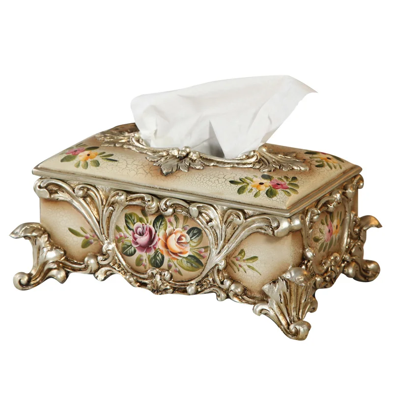 

The British opro European box luxury retro Resin Crafts Ornament Decoration living room table box