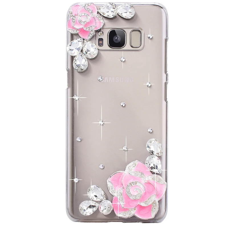 Camellia Case For LG G7 Diamond Cover Butterfly Cases Silicone TPU Coque Bling G6 G5 V30 Lover Crown Capa |