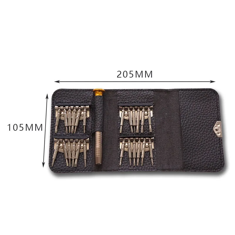 25 In One Multi-function Leather Case Manual Screwdriver Bit Combination Set Mobile Phone Notebook Disassemble Repair Tool | Мобильные