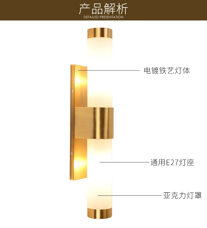 Светодиодный настенный светильник для спальни кровати гостиной прохода балкона