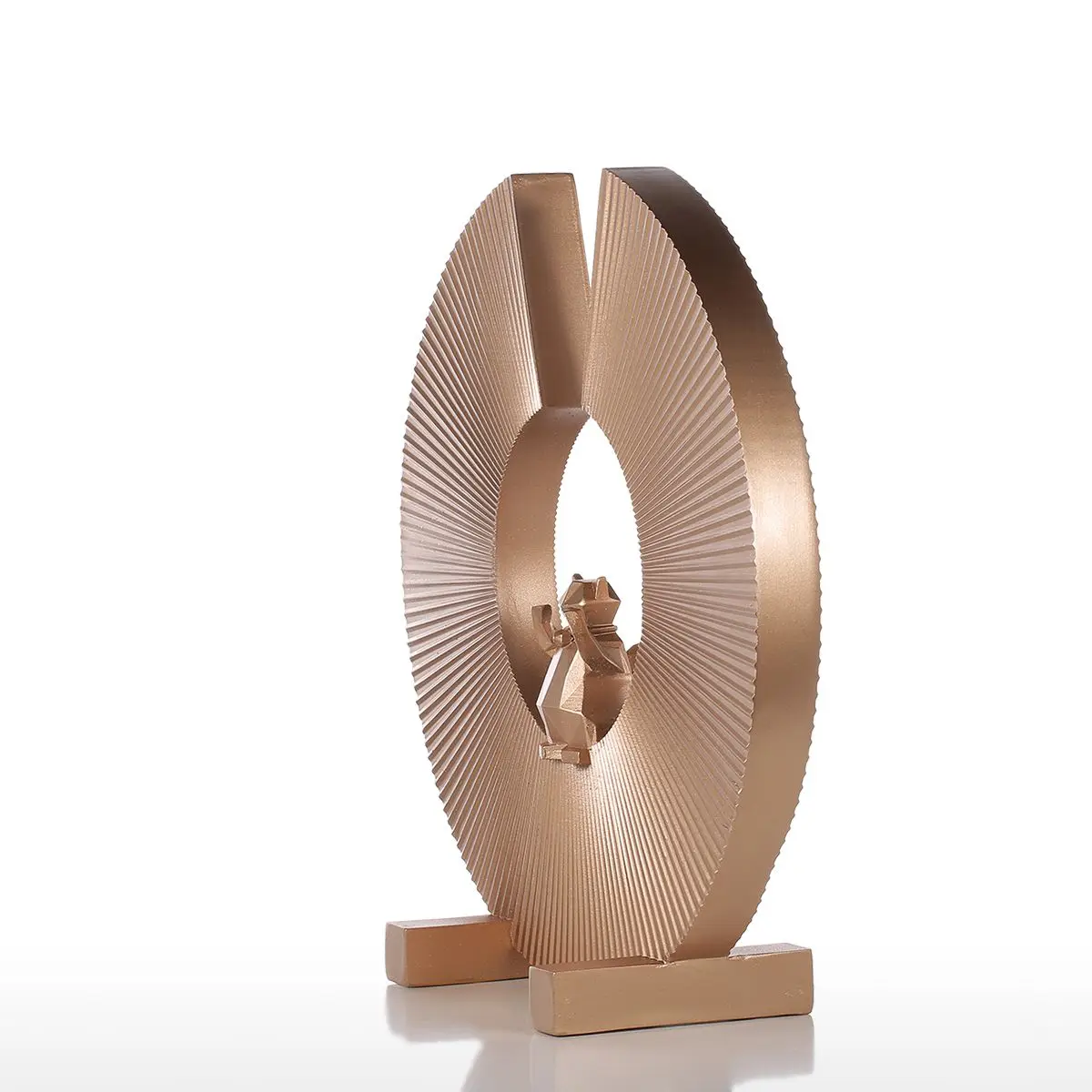 Tooarts Современная Скульптура Фортуна кот скульптура из смолы современное