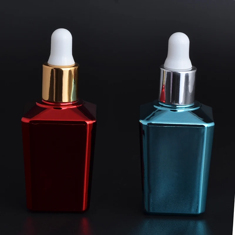 

MUB - 15ML Mini Cute Refillable Glass Oil Perfume Bottles With Dropper Empty Perfume Case With Colorful Portable Bottle