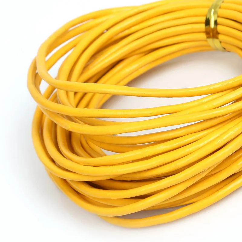 Шнур из натуральной кожи для ювелирных изделий сделай сам круглый шнур 100%