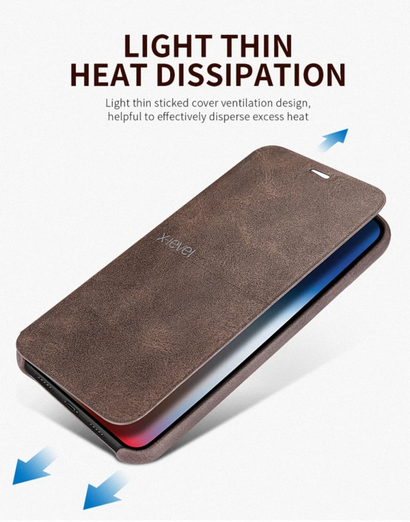 X-Level Роскошный кожаный флип-чехол для iPhone 11 Pro Max XS XR X винтажный Гибридный Тонкий чехол для бумажника для iPhone 8 7 6S+ Coque
