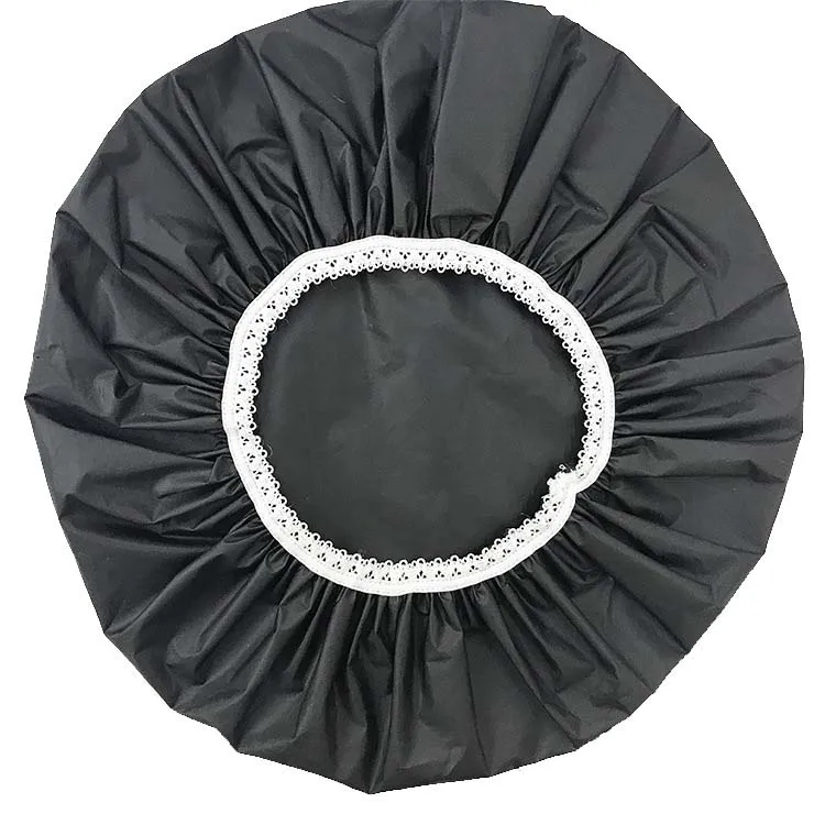 

High Quality Waterproof Shower Cap Dust Cap Cosmetic Care cap Elastic Band Hat Bath Cap for Bathroom Supplies