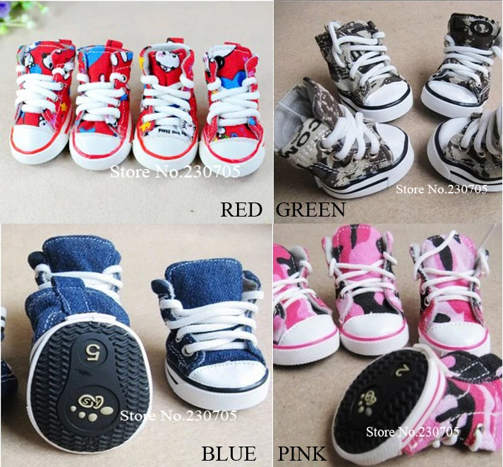 Высокое качество 4 шт./лот собака обувь cat выгула собак самая модная с