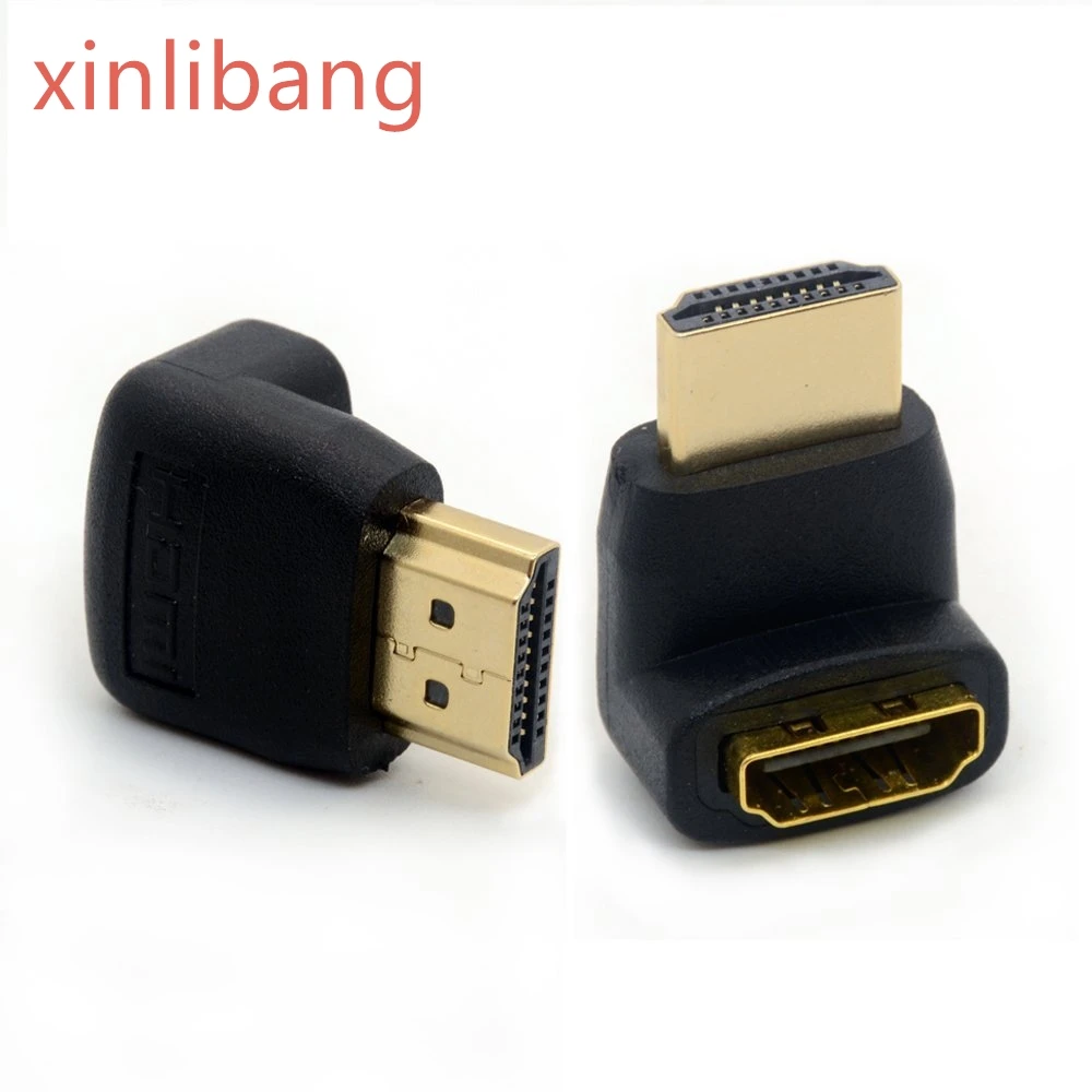 

Right Angled HDMI Adapters 270 Degree Gold Plated Connectors Male to Female Sockets Support Resolutions1080p 3D TV HDTV /lot