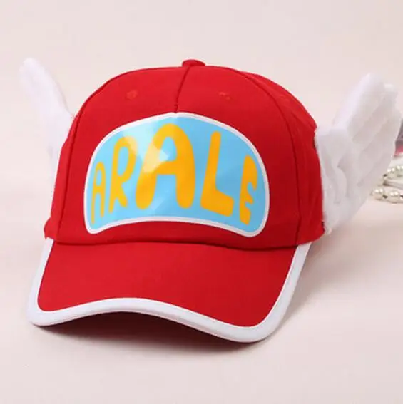 Дети Аниме Симпатичные Dr. Slump Arale Крылья Ангела шляпы для косплея бейсбольная кепка - Цвет: 2