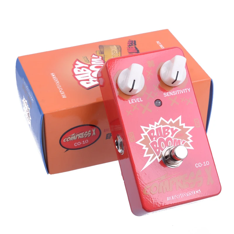 

Biyang Baby Boom Series CO-10 Electric Bass Effect Pedal Compress X Compressor Effect guitar pedal True Bypass Free Connector