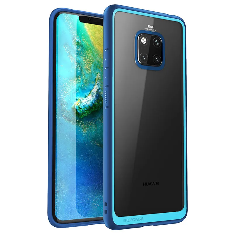 Blue SUP чехол для huawei mate 20 Pro Чехол LYA-L29 UB стиль противоударный Премиум гибридный защитный ТПУ бампер+ PC прозрачная задняя крышка - Цвет: Blue