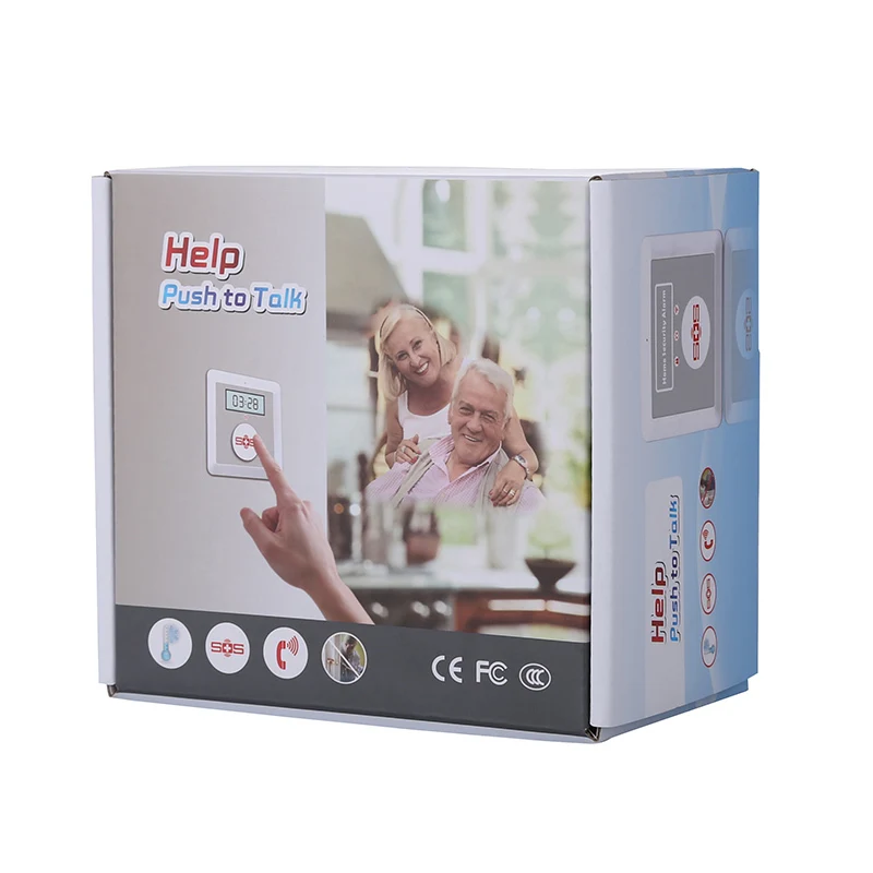 

Burglar Alarm SOS Panic Button LCD Display SMS Panel IOS/Android Temperature Controller GSM Home Security Alarm System K3B