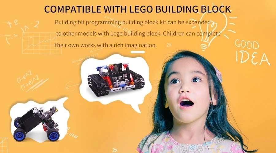 Yahboom building: Набор кубиков бит на основе микро: бит RC робот RC игрушка