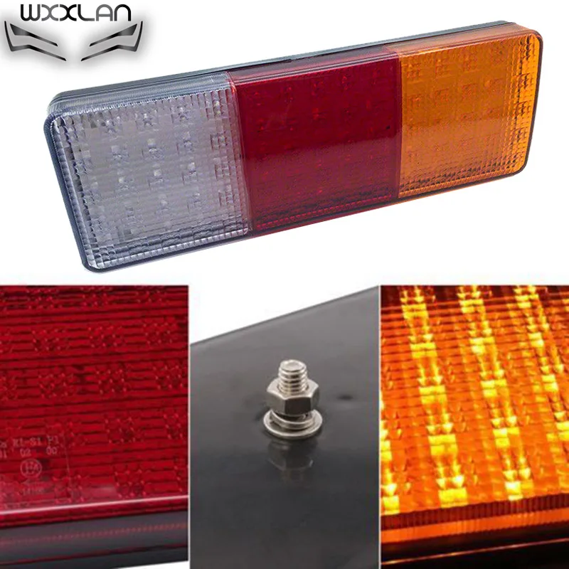 Wxxlan 2 шт. 12В/24В 75leds трейлер грузовик LED Ван задний фонарь лампа противотуманная