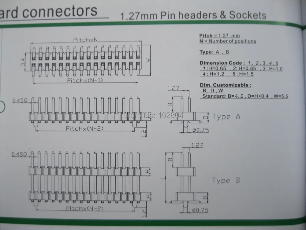 100 шт. Позолоченный SMD SMT шаг 1 27 мм хрупкий штырьковый разъем 2x40 80pin двухрядная
