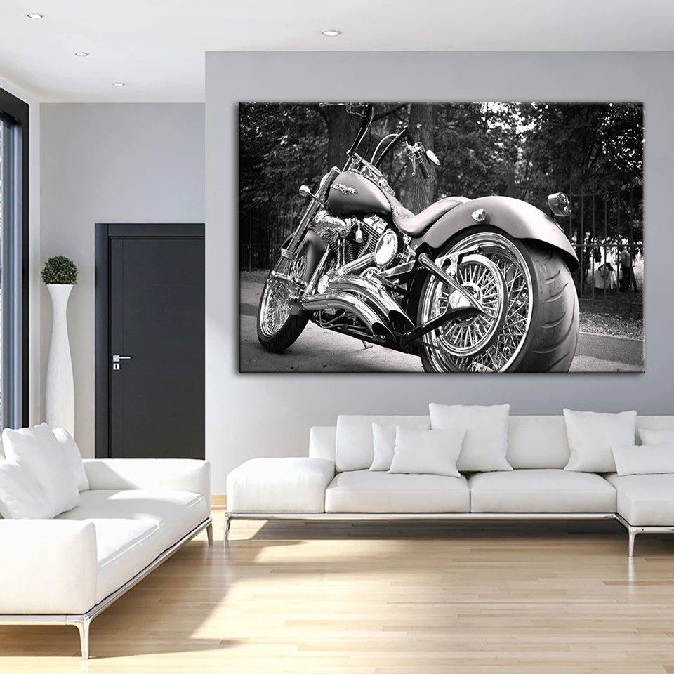 Картина на холсте 5 шт. крутые мотоциклетные картины настенное искусство Hd печать