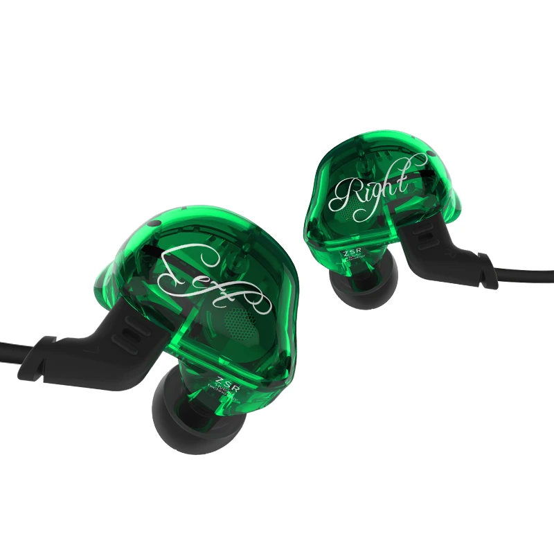 Наушники вкладыши KZ ZSR 1DD + 2BA Hi Fi наушники с шумоподавлением и басами|Наушники