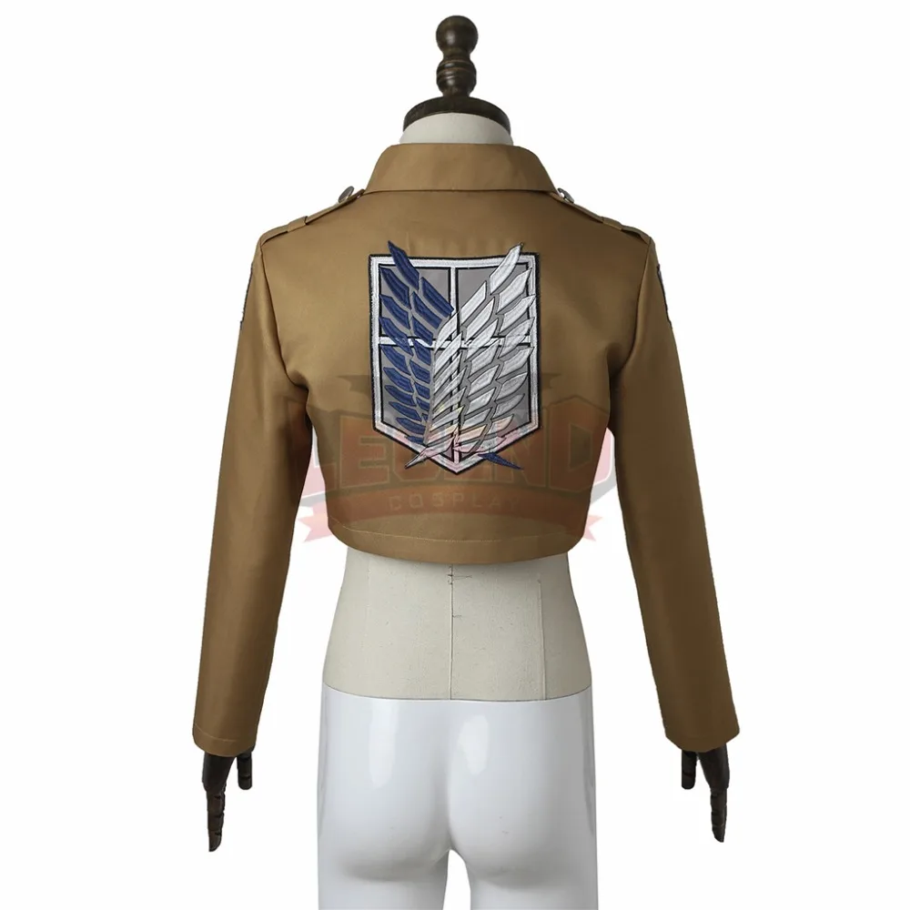 Куртка для косплея по аниме атака на Титанов (Rivaille Акерман костюм Scout Regiment скаутов