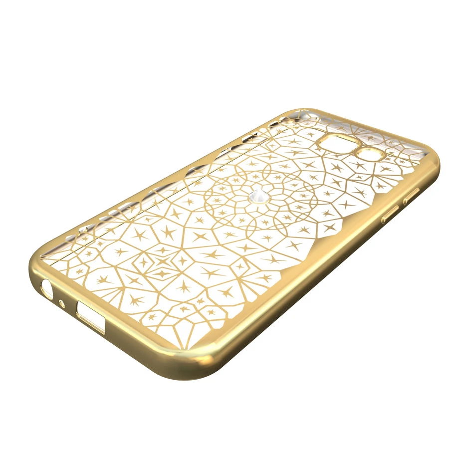 DAGUDON Luxury Diamond Case For Samsung Galaxy A5 2017 Silicone gold Shiny soft Back Cover Phone Cases A520 |