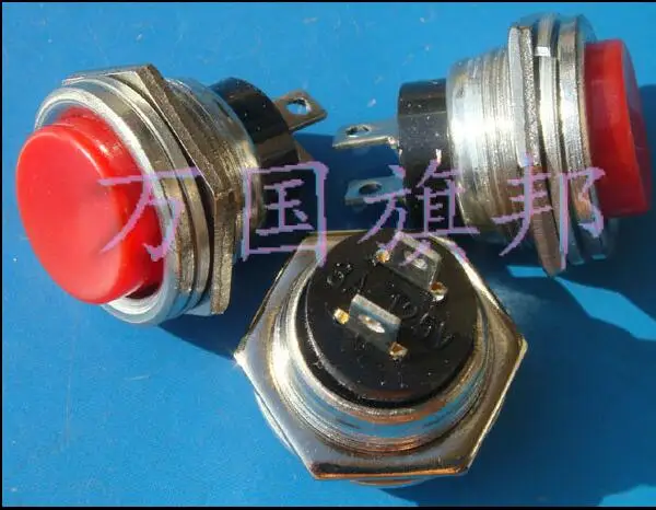 red and green non-locking Key switch / push button switch installation hole:16mm DS-212