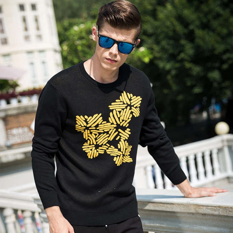 LIONPAUL весна осень Англия Stylek мужские пуловеры с круглым вырезом мужской