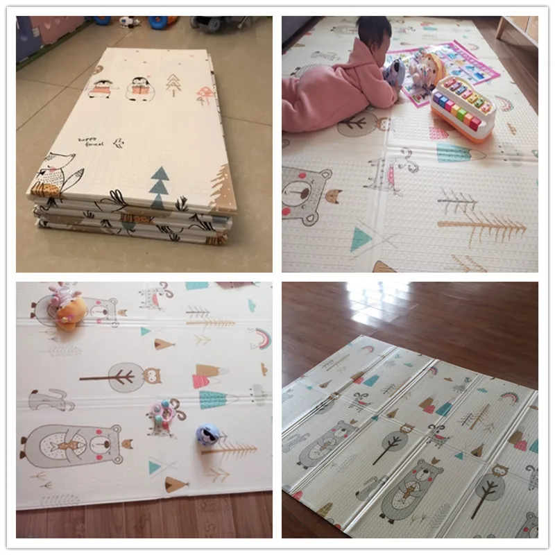 XPE складной детский игровой коврик пазл для младенцев 150*200*1 см пенопластовый