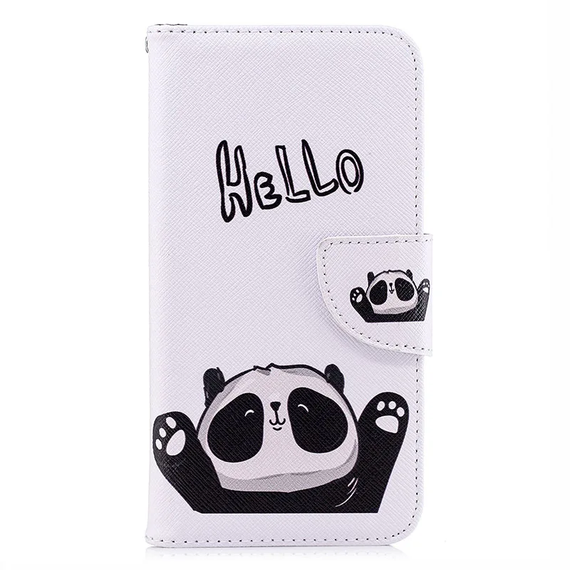 HELLO Panda P Smart кожаный бумажник с пандой и деревом флип чехол для huawei Honor 10 P30 P20 Pro P10 Lite Nova 3i P Smart Plus Funda чехол B116 - Цвет: HELLO Panda