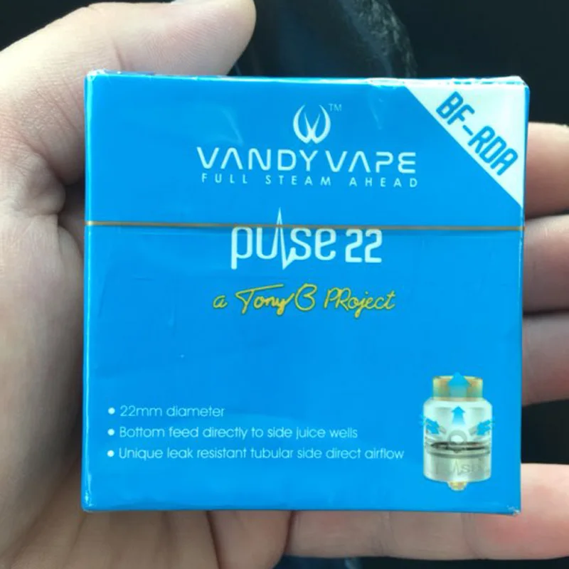 Оригинальный новый цветной vandy VAPE Pulse 22 BF RDA Tank Rebuildable Dripka VandyVape распылитель